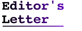 Editor's Letter